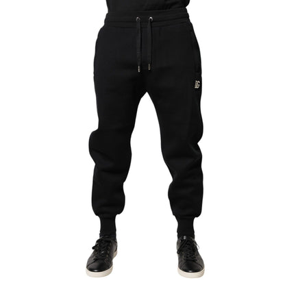 Dolce & Gabbana Black Modal Jogger Jogging Pants