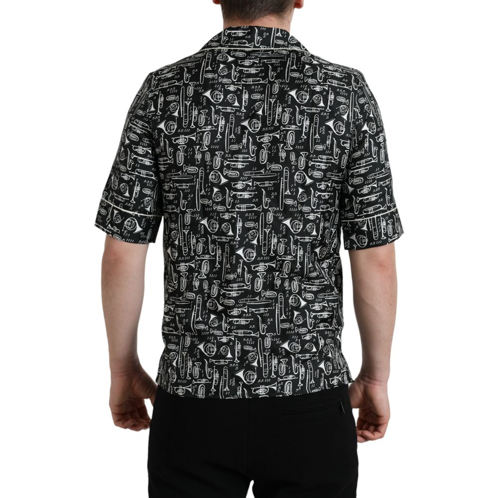Dolce & Gabbana Black Silk Shirt