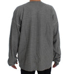 Dolce & Gabbana Gray Crewneck Pullover Silk Sweater TIT20531-1