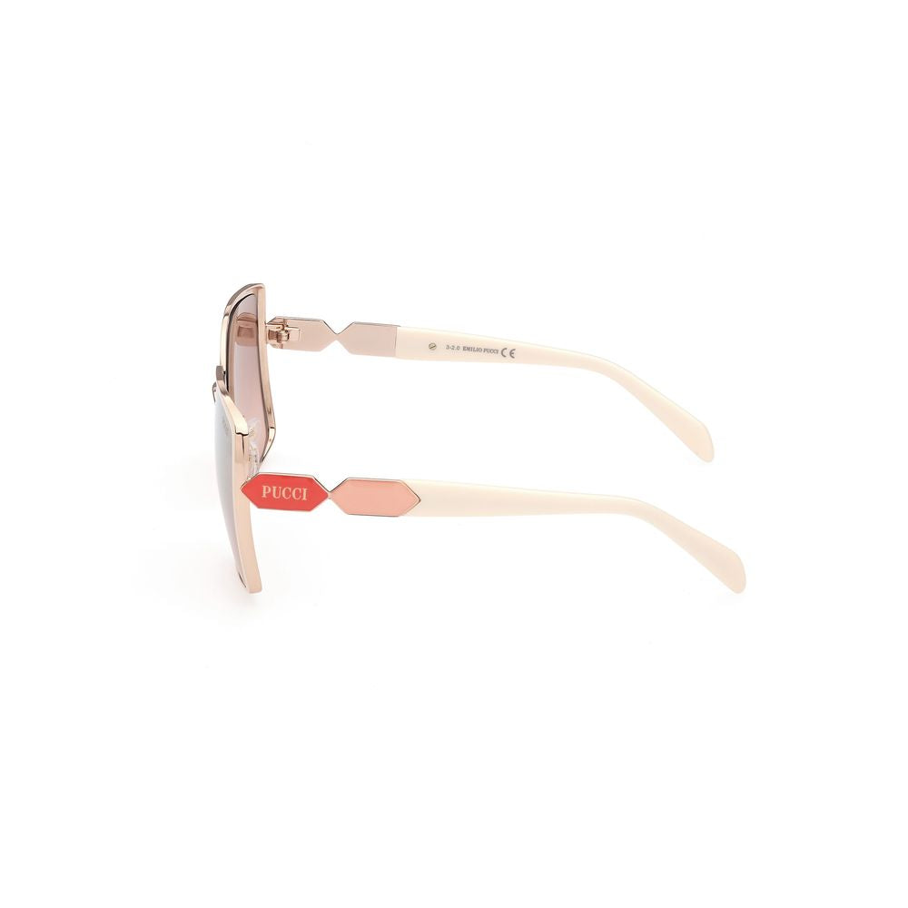 Emilio Pucci White Metal Sunglasses EPEP01696024GAC