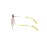 Emilio Pucci Yellow Metal Sunglasses EPEP02076141FAC
