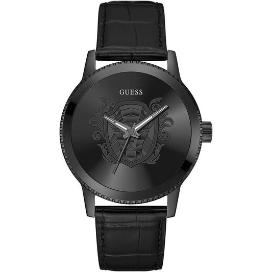 Guess Black Leather Watch GUGW0566G2AC