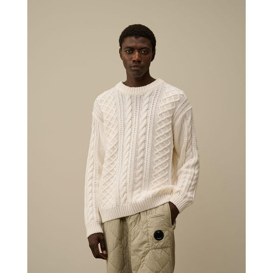 C.P. Company White Wool Sweater CP-14781-M