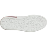 Dolce & Gabbana White Red Leather Portofino Men Sneaker Shoes MV7041-39
