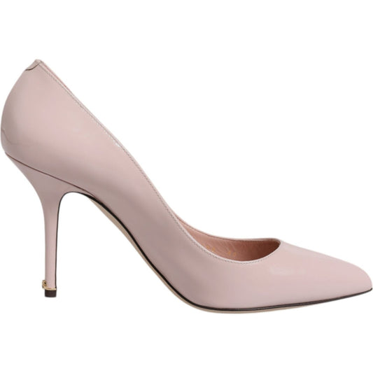 Dolce & Gabbana Pink Patent Leather Stiletto Heel Pumps Shoes LA12441-40