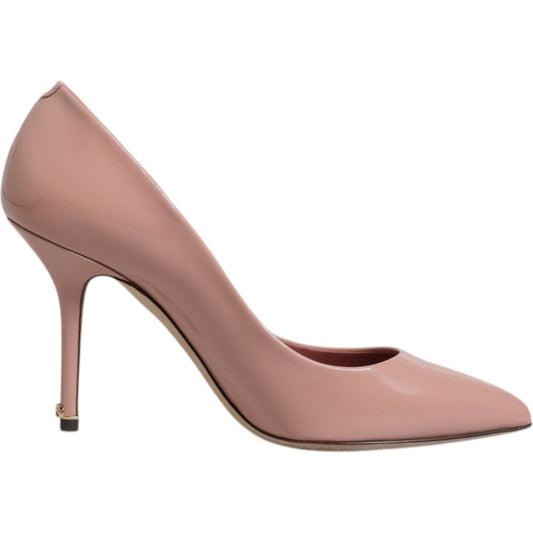 Dolce & Gabbana Pink Patent Leather Stiletto Heel Pumps Shoes LA12443-36