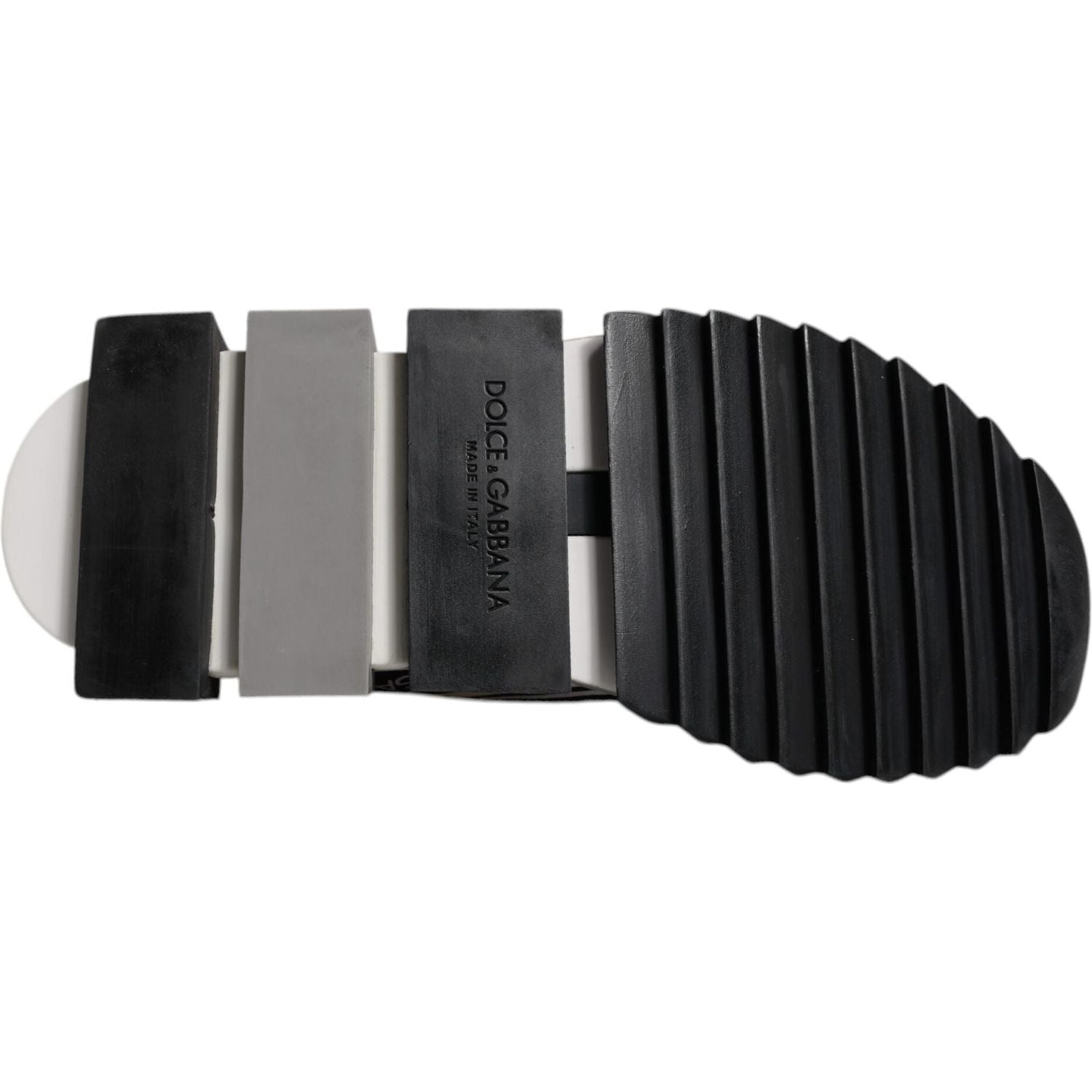 Dolce & Gabbana White Black Slip On Sorrento Sneakers Shoes