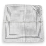 Dolce & Gabbana White Polka Dots Square Handkerchief Scarf