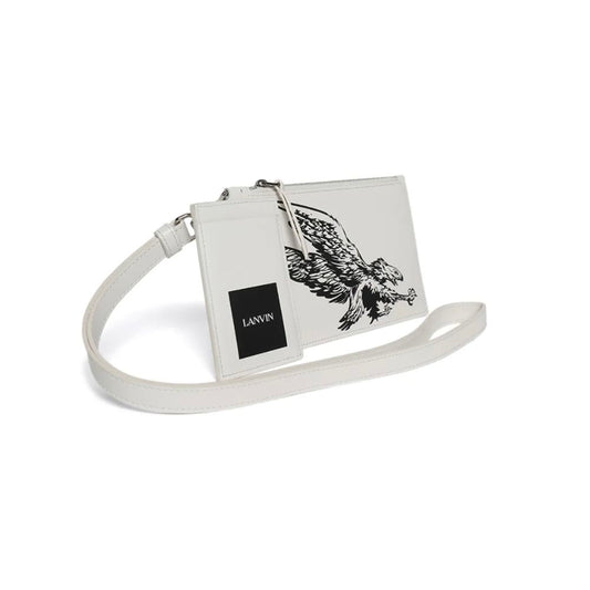 Lanvin White Leather Men Wallet LA-14929