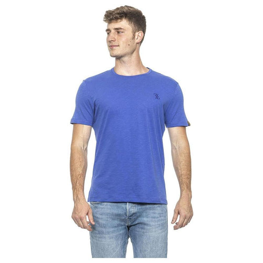 Billionaire Italian Couture Light Blue Cotton T-Shirt BI-1336-S