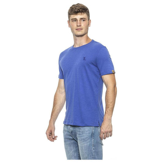 Billionaire Italian Couture Light Blue Cotton T-Shirt BI-1336-S