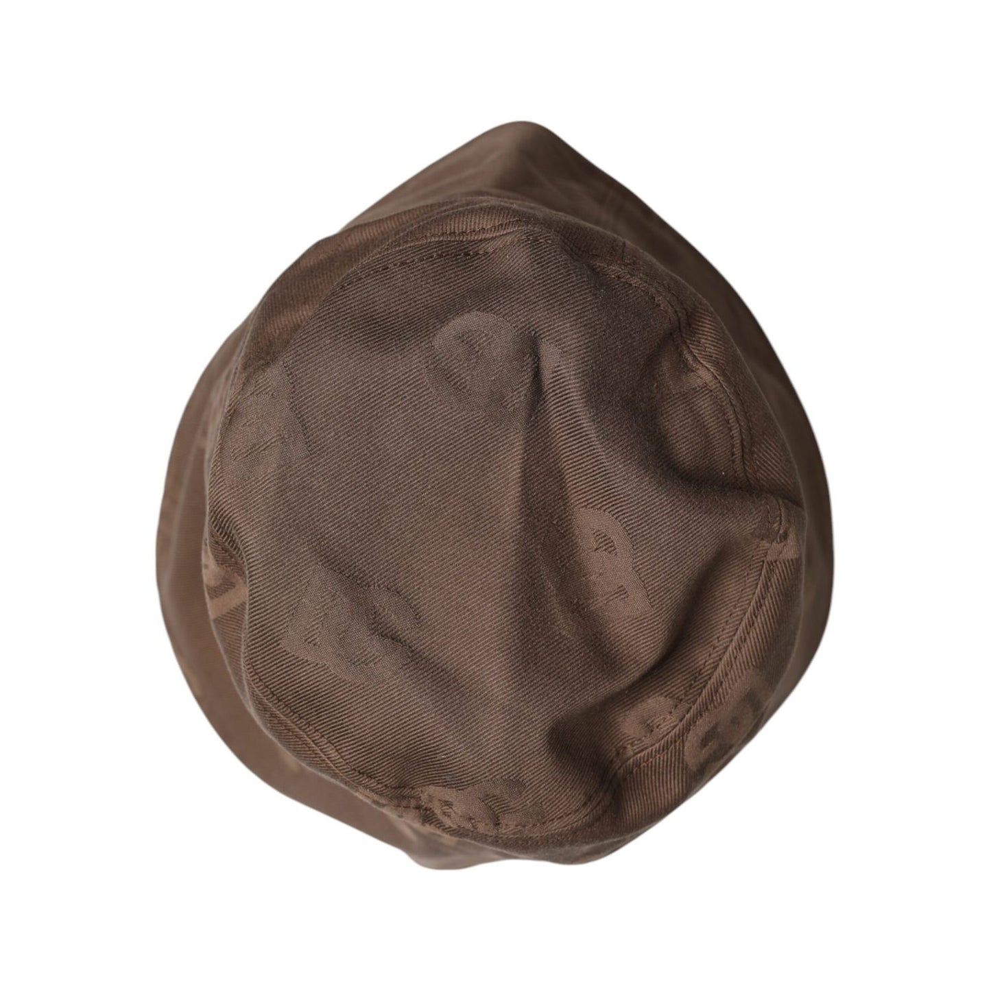 Dolce & Gabbana Brown Logo Monogram Cotton Bucket Cap
