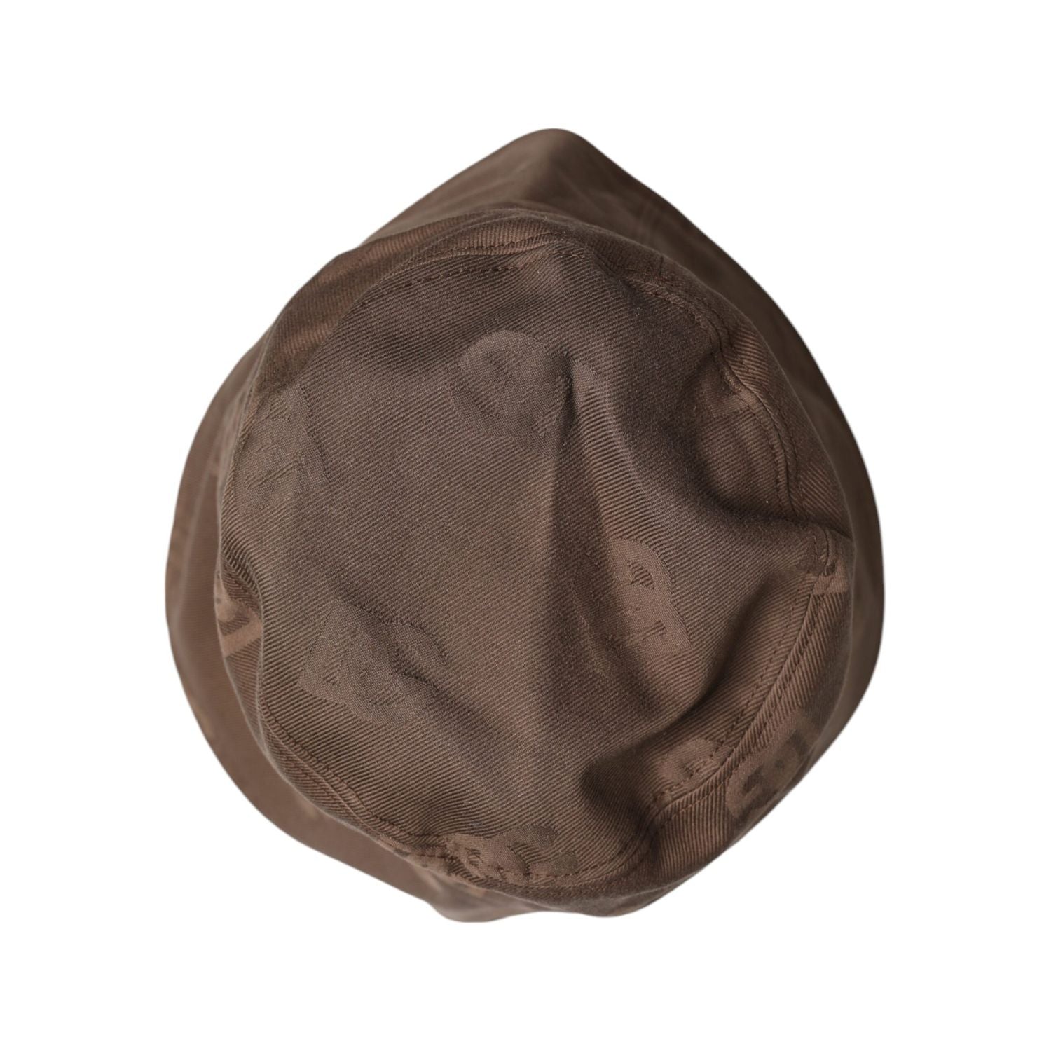Dolce & Gabbana Brown Logo Monogram Cotton Bucket Cap