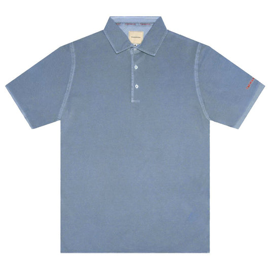 Tramarossa Blue Cotton Polo Shirt