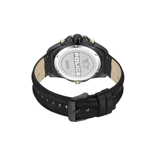 Police Black Artificial Leather Watch POPEWJF0022501AC
