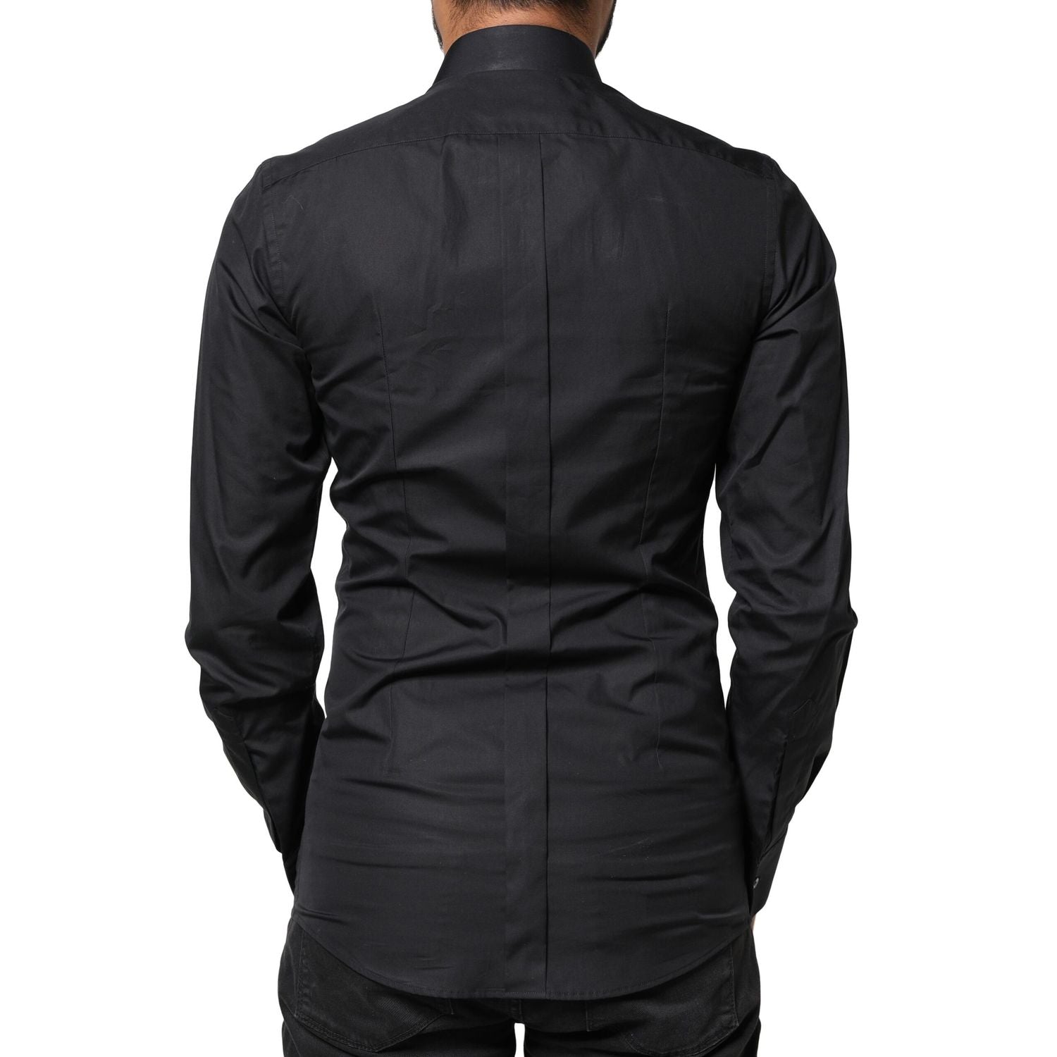 Dolce & Gabbana Black Love Embroidery GOLD Formal Dress Shirt