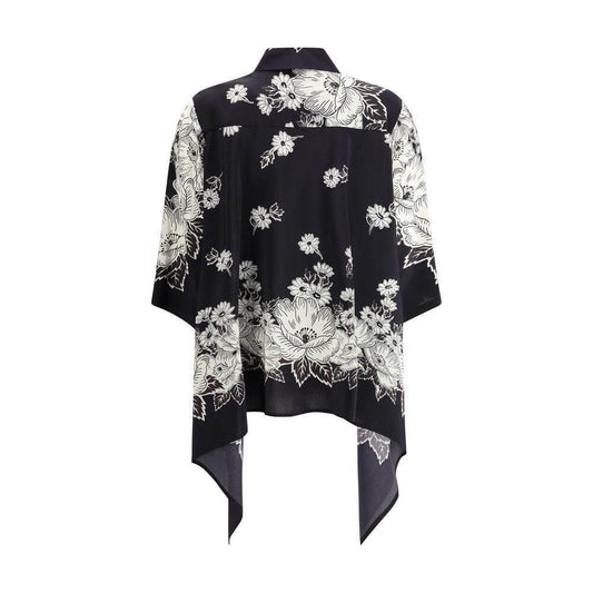 P.A.R.O.S.H. Asymmetric Floral print Shirt