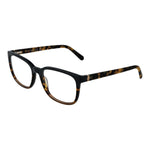 Guess Brown Men Glasses Frame in acetate with square full-rim design, features spring hinge and branded case, suitable for men.
