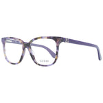 Guess Purple Women Glasses Frame, full-rim square style in purple plastic, featuring spring hinges and demo lenses.