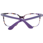 Guess Purple Women Glasses Frame with full-rim plastic design, square style, and 52-15-140 size, featuring demo lenses.