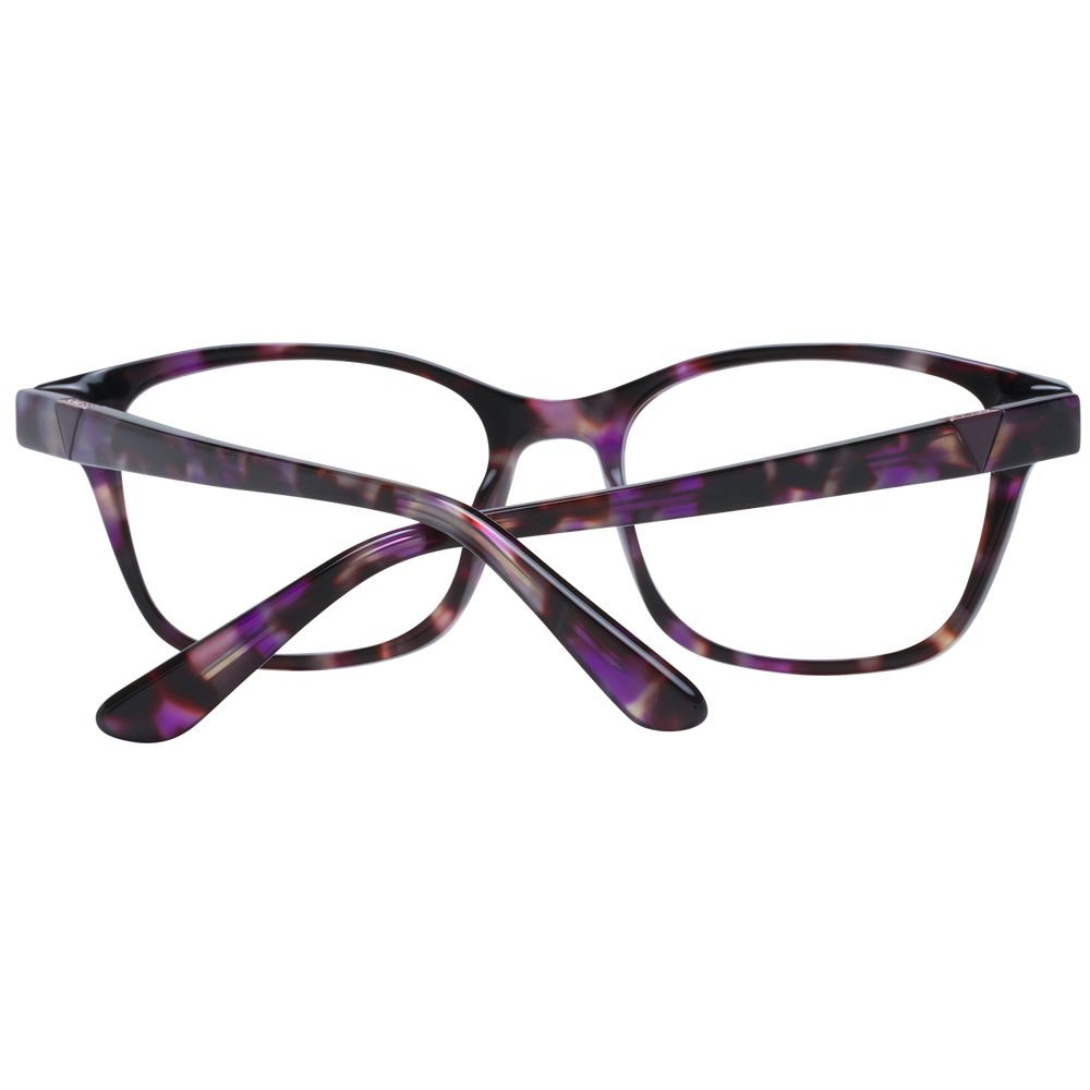 Guess Purple Women Glasses Frame, full-rim square style, plastic material, lenses width 50mm, iconic fashion accessory with branded case included.