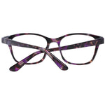 Guess Purple Women Glasses Frame, full-rim square style, plastic material, lenses width 50mm, iconic fashion accessory with branded case included.