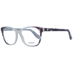 Guess White Women Glasses Frame in acetate with demo lenses, featuring butterfly style, full-rim, and branded case, size 53-15-140.