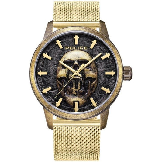 Police Gold Stainless Steel Watch POPEWJG0005504AC