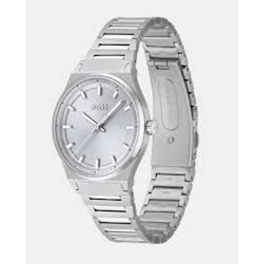 Hugo Boss Silver Stainless Steel Watch BO1502736AC