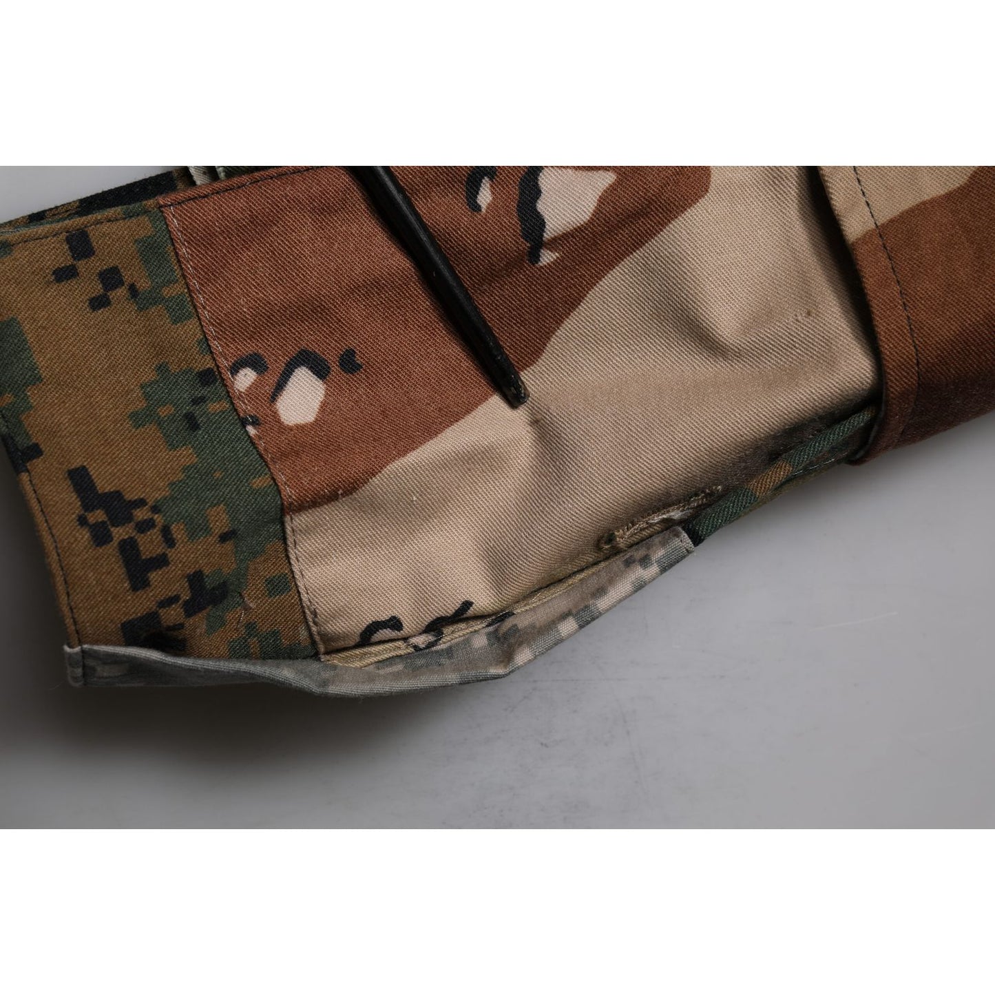 Dolce & Gabbana Green Patchwork Cargo Bermuda Shorts