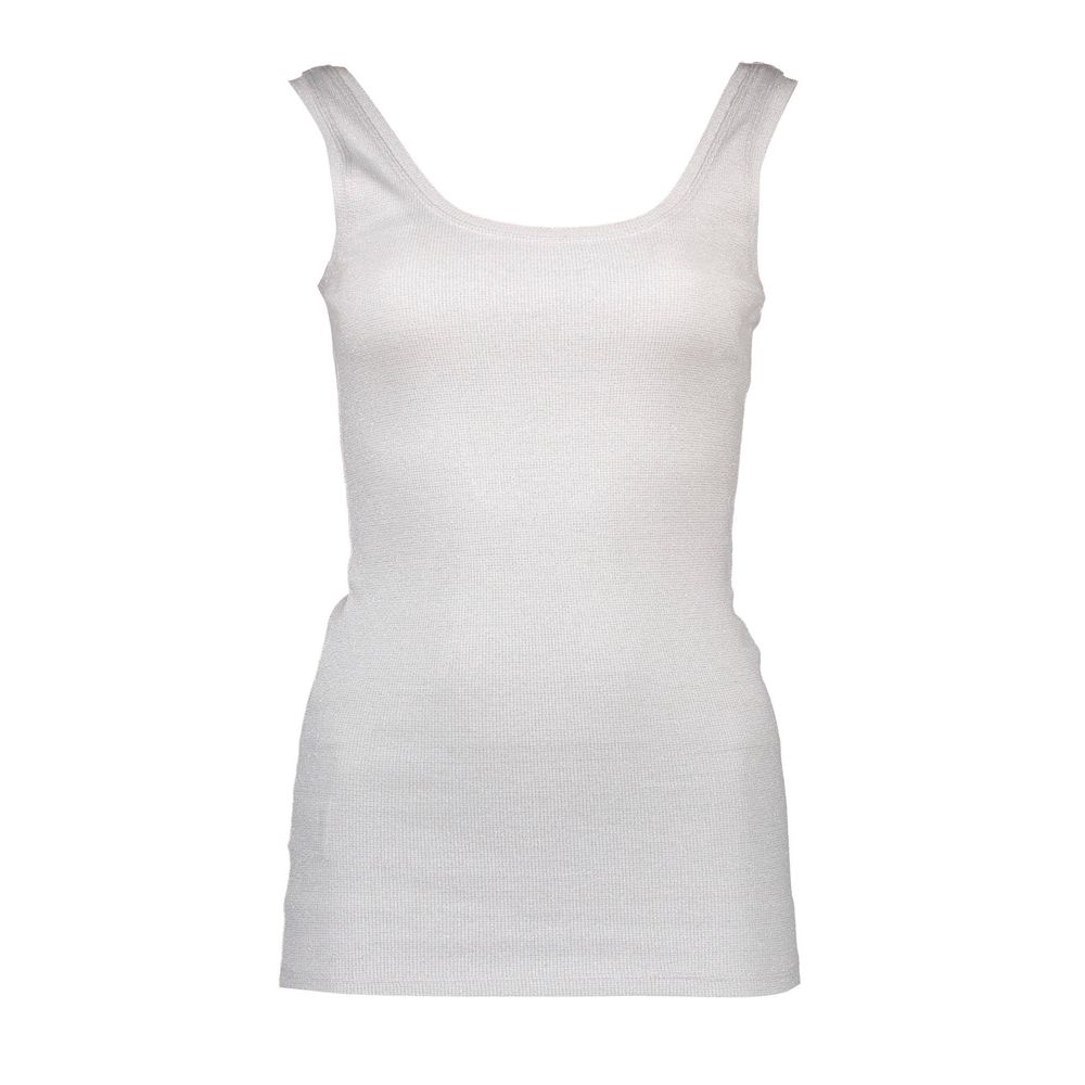 Silvian Heach White Cotton Women's Tank Top