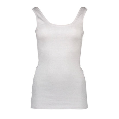 Silvian Heach White Cotton Women's Tank Top