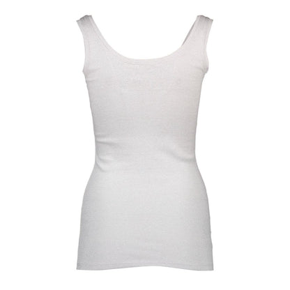 Silvian Heach White Cotton Women's Tank Top