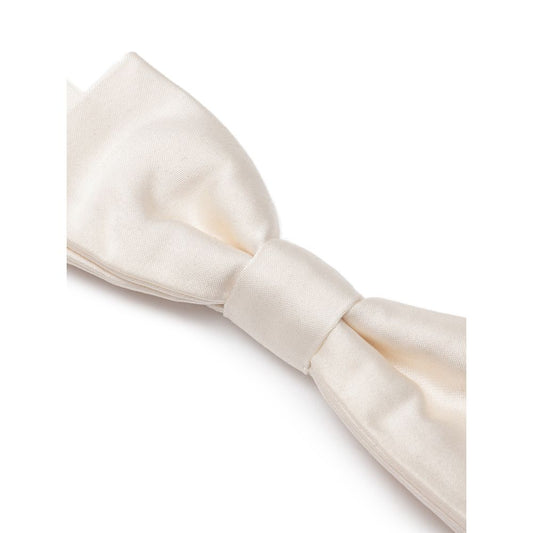 Dolce & Gabbana White Silk Bowty DO-8285666-ONE SIZE