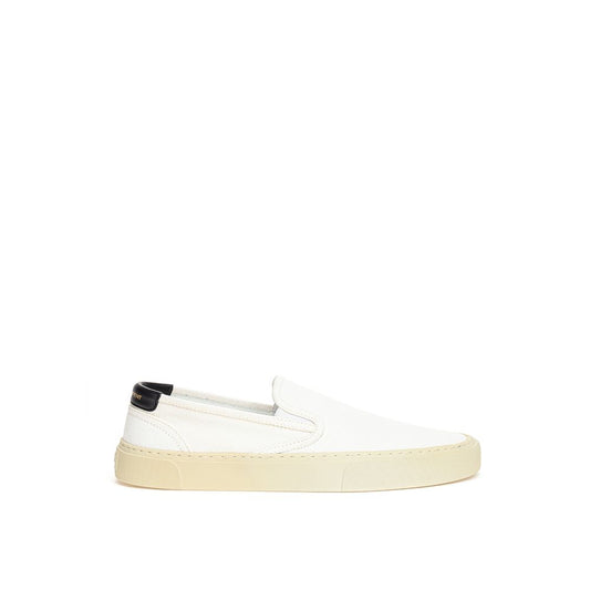 Saint Laurent White Cotton Sneaker SA-4825666-EU35.5/US5.5
