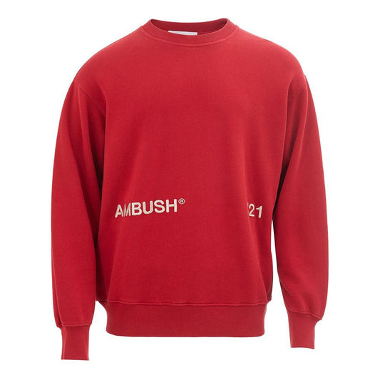 Ambush Elevated Red Cotton Sweater AM-848665-L
