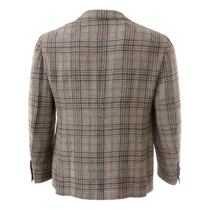 Lardini Elegant Multicolor Linen Jacket