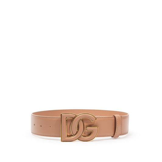 Dolce & Gabbana Pink Leather Belt DO-8227675-75 CM / 30 INCHES