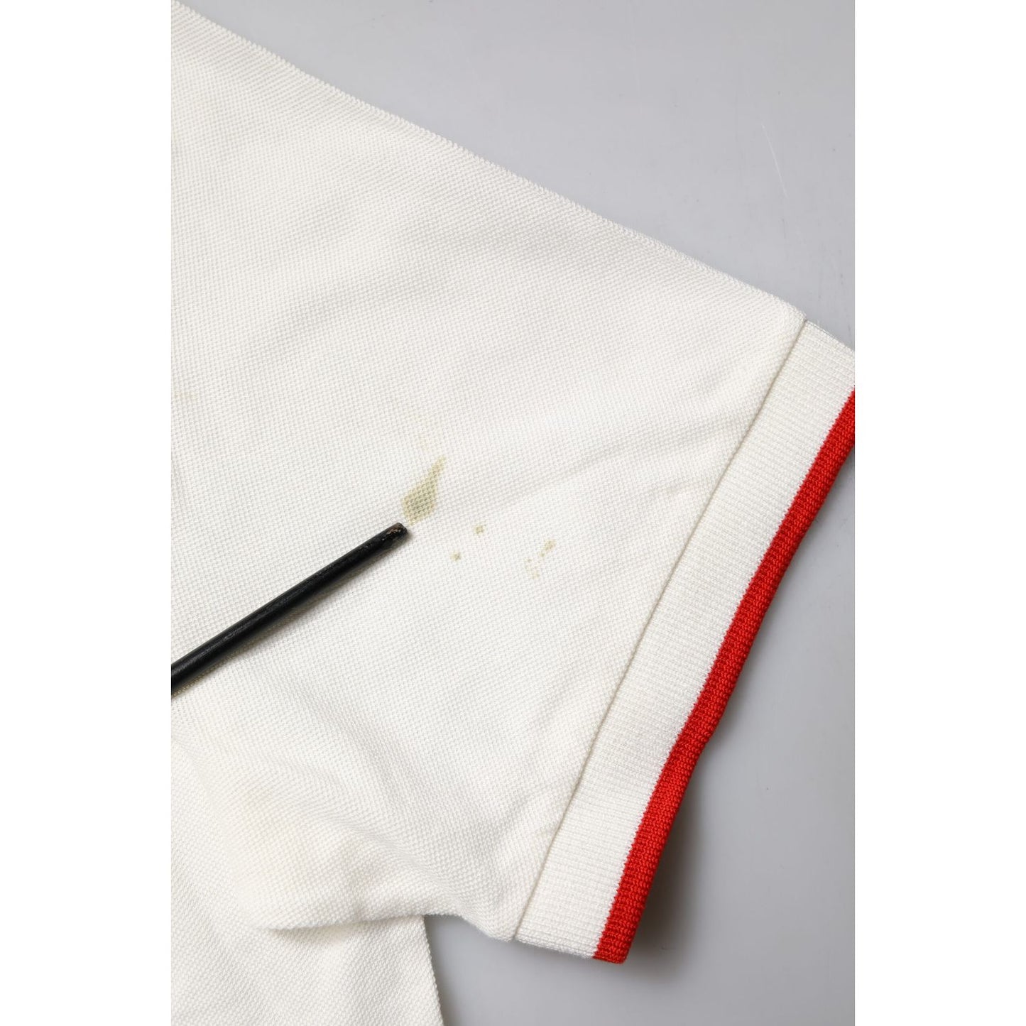 Dolce & Gabbana White Cotton Logo Collared Polo Men T-shirt