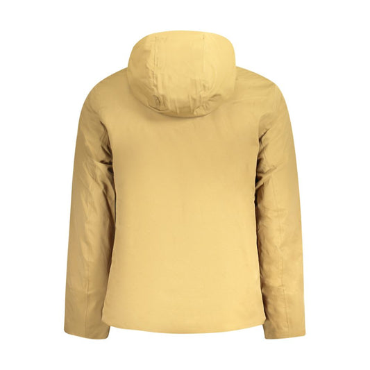 K-WAY Brown Polyester Men Jacket KW-34219-S