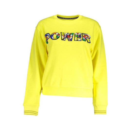 Desigual Yellow Cotton Women Sweater DE-18730-XXL