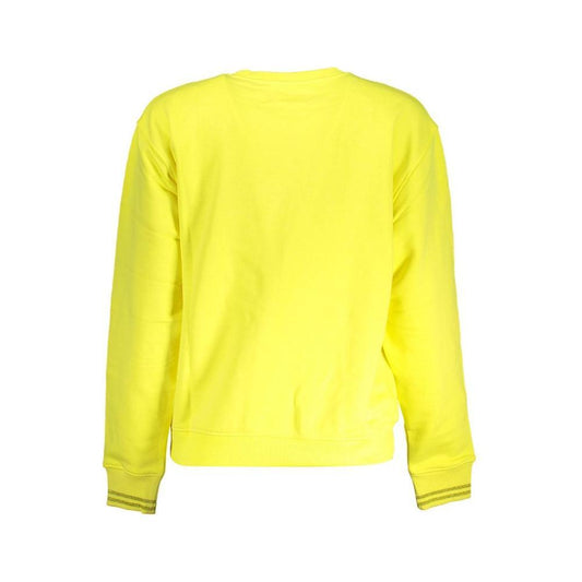Desigual Yellow Cotton Women Sweater DE-18730-XXL