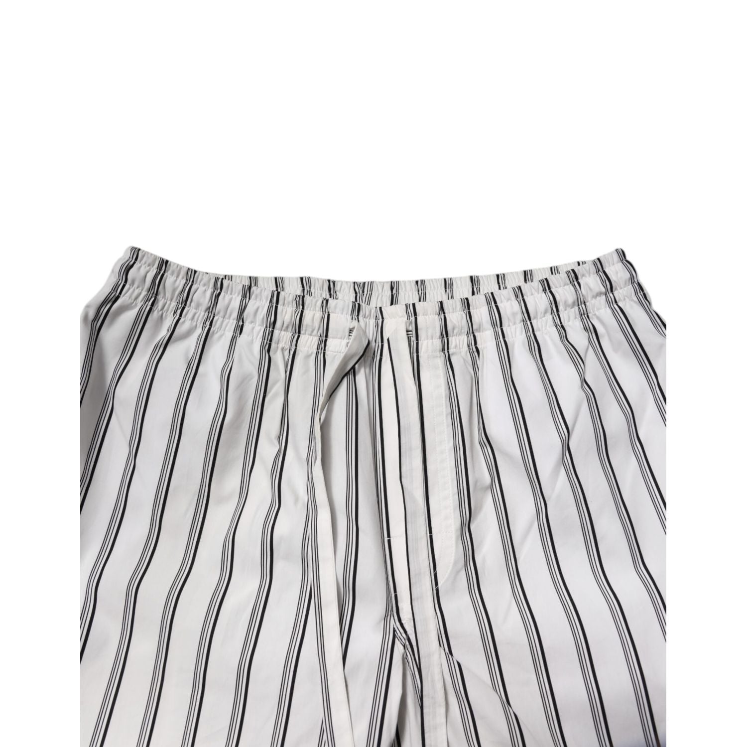 Dolce & Gabbana White Black Stripes Cotton Men Pajama Set Sleepwear