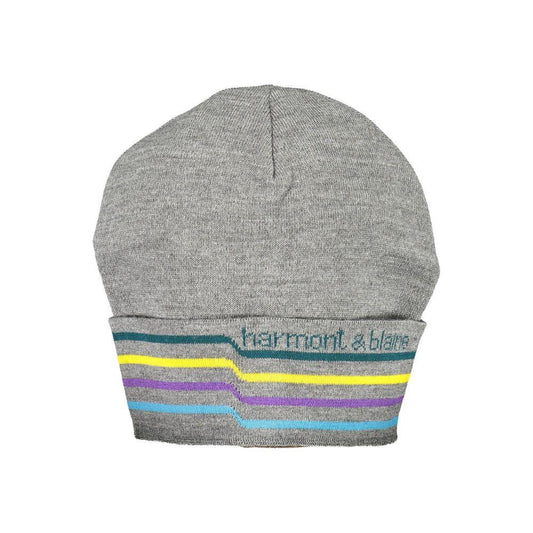 Harmont & Blaine Gray Wool Men Cap HA-14251