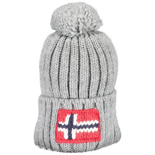 Napapijri Gray Acrylic Men Hat NA-15226
