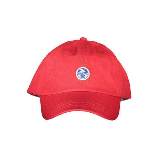 North Sails Red Cotton Men Cap NO-20309