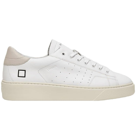 D.A.T.E White Leather Sneaker