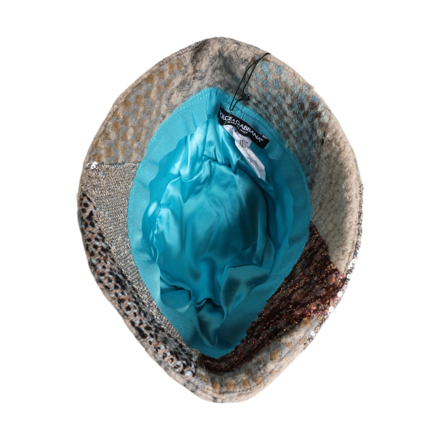 Dolce & Gabbana Multicolor Patchwork Embellished Bucket Hat