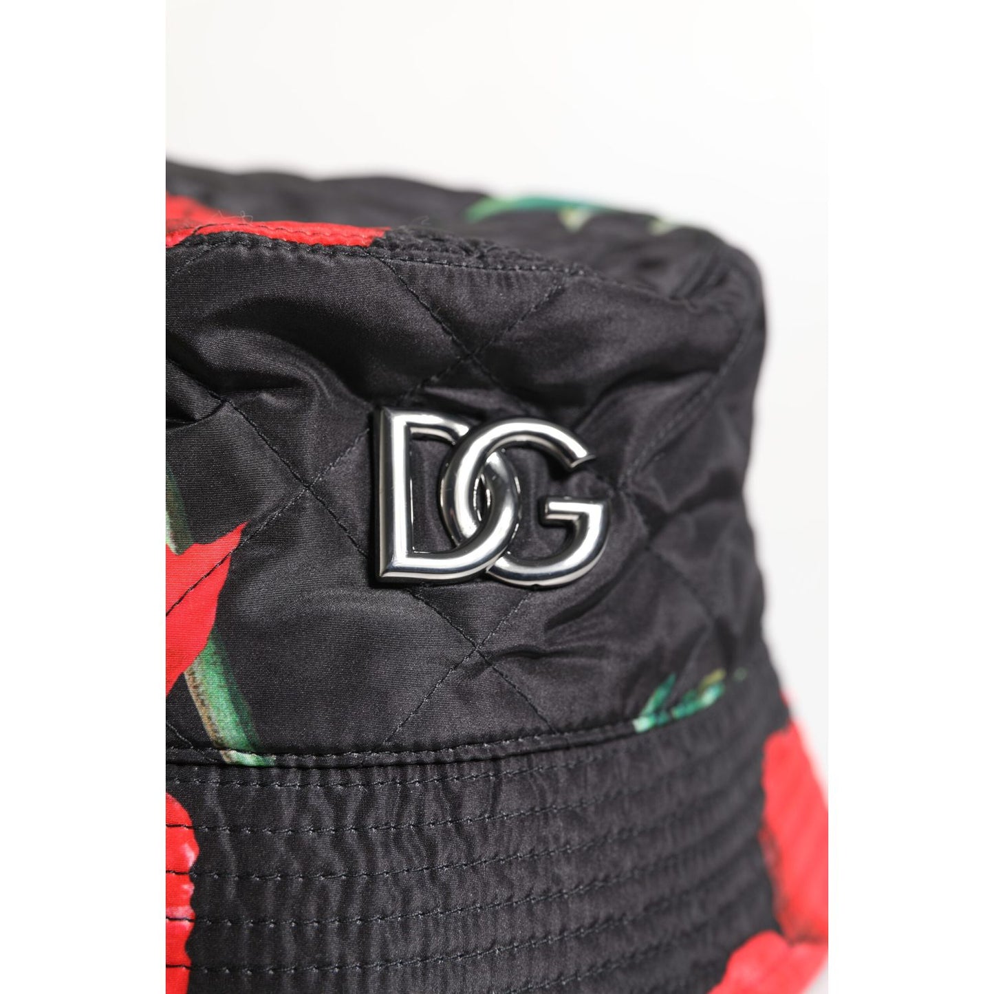 Dolce & Gabbana Multicolor DG Plaque Wide Brim Bucket Hat