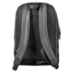 Calvin Klein Black Polyester Men Backpack rear view showing adjustable shoulder straps